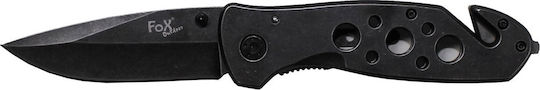 Fox Jack with Belt Cutter Джобно ножче Black Stonewashed