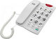 IQ DT-836ΒΒ Office Corded Phone for Seniors White