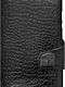 Click & Slide Leather Men's Wallet Cards with RFID and Slide Mechanism Black
