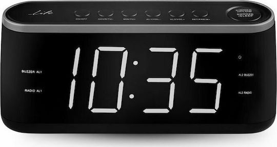 Life RAC-003 Επιτραπέζιο Ψηφιακό Ρολόι με Ξυπνητήρι & Ραδιόφωνο 221-0082