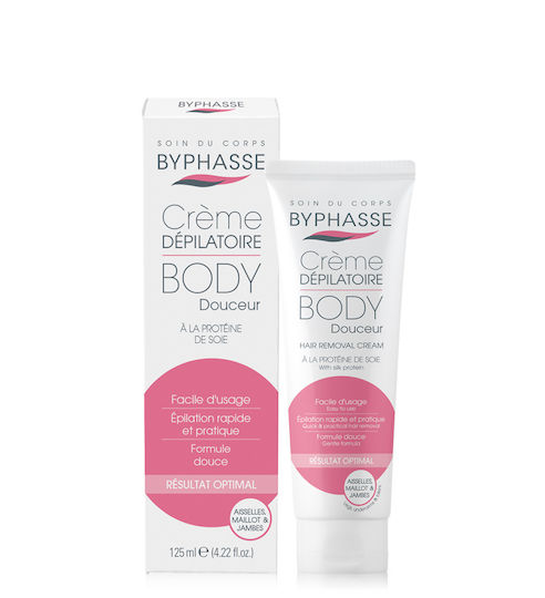 Byphasse Hair Removal Body Cream Suitable for All Skin Types with Μετάξι 125ml
