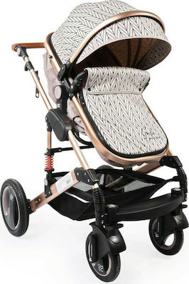 Moni Gala Premium 2 in 1 Barey Verstellbar 2 in 1 Baby Kinderwagen Geeignet für Neugeborene Beige 12kg 106633