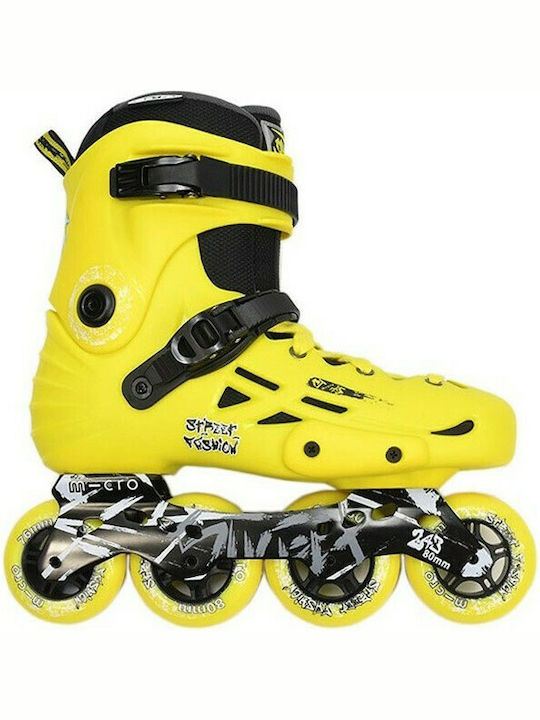 Micro MT-Plus Adult/Kids Inline Rollers Yellow