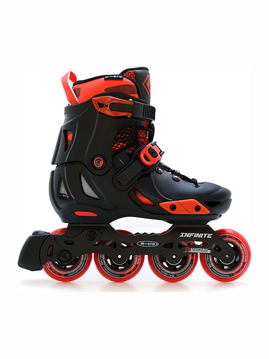 Micro Infinite Inline Αυξομειούμενα Rollers Μαύ...