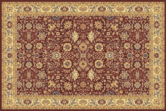 Eurofil 1332 Teppich Rechteckig Synthetisch,Polyester/Cotton/Leather Heatset Antique Cherry-Cream
