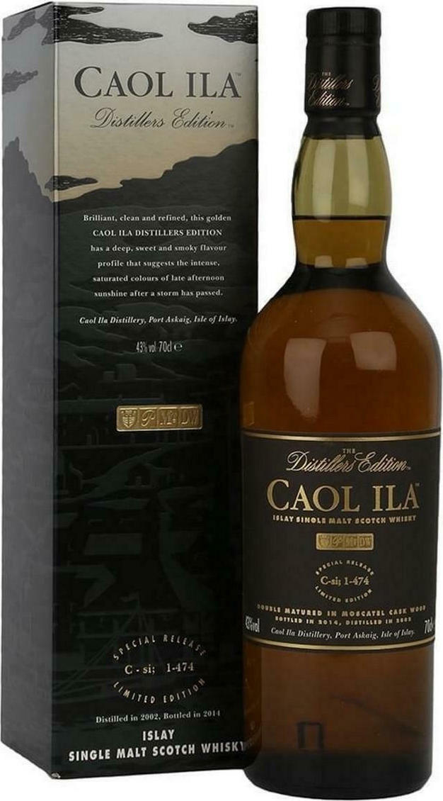 Whisky Caol Ila Distillers Edition Moscatel Finish 70cl 43' - Islay - Le  Comptoir Irlandais