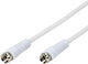 Vivanco Καλώδιο Δορυφορικής F-Connector männlich - F-Steckverbinder männlich 3m (48111)