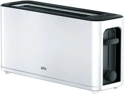 Braun HT3100 Toaster 2 Slots 1000W White