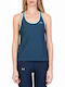 Under Armour Centre Court Women's Athletic Blouse Sleeveless Blue