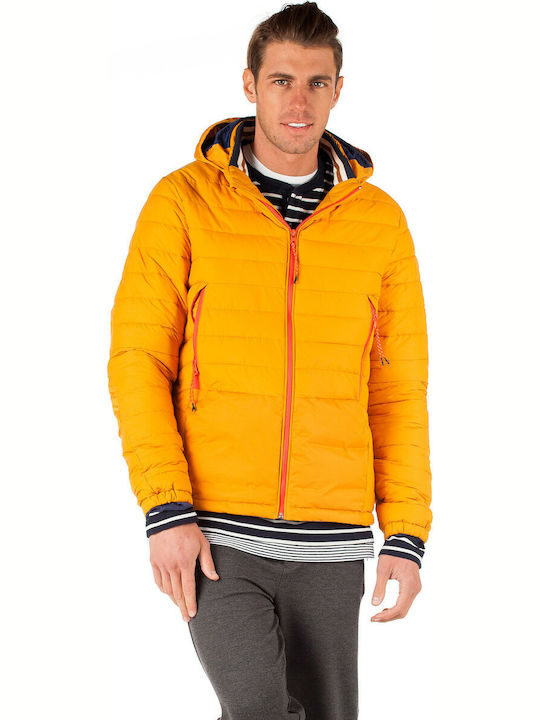 Scotch & Soda Basic Men's Winter Puffer Jacket Yellow