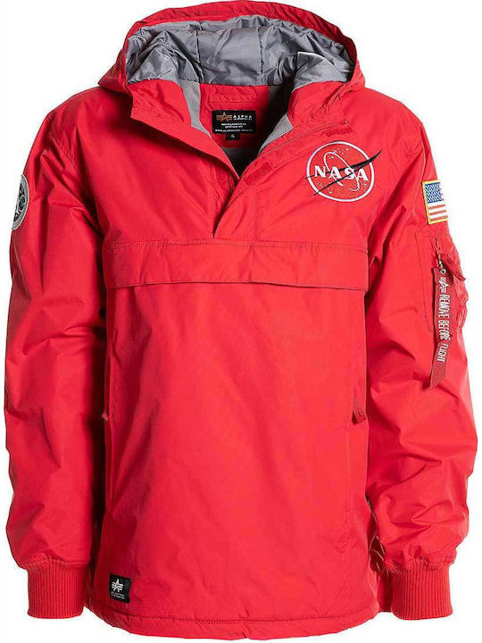 Alpha Industries Nasa Anorak Men s Jacket Red 188133 328 Skroutz.cy