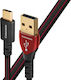 Audioquest Cinnamon USB 2.0 Kabel USB Typ-C männlich - USB-A Rote 0.75m