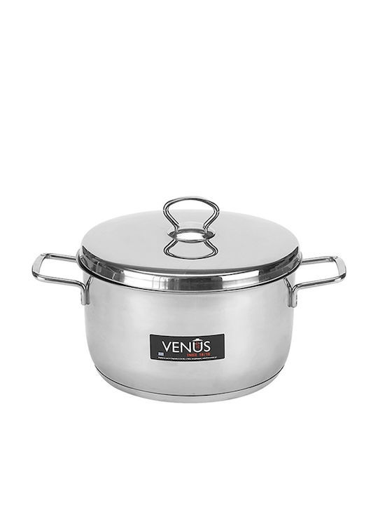 Venus Deep Stainless Steel Pot 7.3lt / 28cm