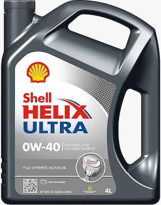 Shell Συνθετικό Λάδι Αυτοκινήτου Helix Ultra 0W-40 4lt