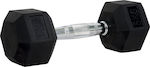 AMILA Rubber Hexagon Dumbbell 1 x 5kg