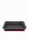 Pal Colors Aluminum Rectangular Baking Pan with Non-stick Coating Purple 30x35cm