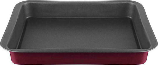 Pal Colors Aluminum Rectangular Baking Pan with Non-stick Coating Purple 30x35cm