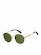 Polaroid Sunglasses with Gold Metal Frame and Green Polarized Lens PLD2053/S PEF/UC