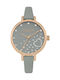 Daisy Dixon Zara Damen Uhr mit Gray Lederarmband