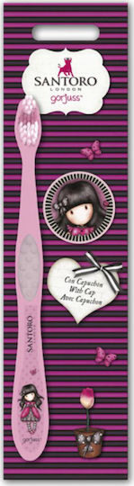 Santoro Gorjuss 3026 Children's Toothbrush Pink