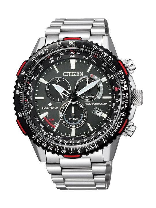 Citizen Promaster Sky Ρολόι Eco - Drive με Μεταλλικό Μπρασελέ