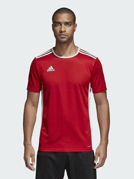 Adidas Entrada 18 Jersey Αθλητικό Ανδρικό T-shirt Κόκκινο με Λογότυπο
