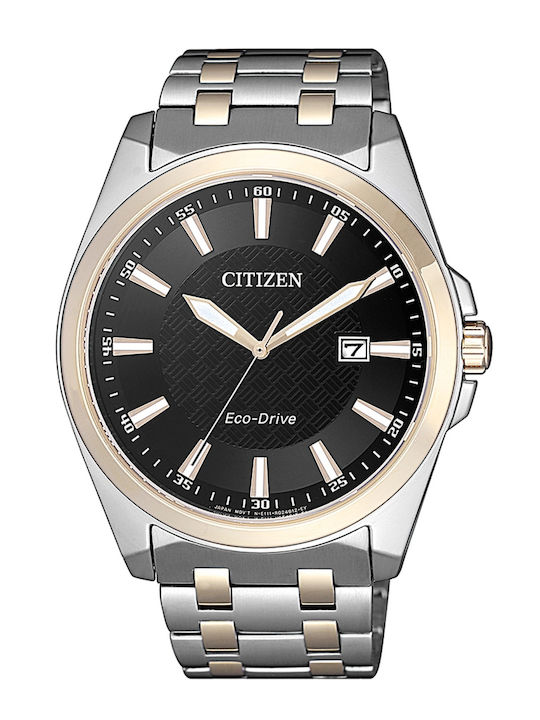 Citizen Platform Eco-Drive Ρολόι Eco - Drive με Μεταλλικό Μπρασελέ