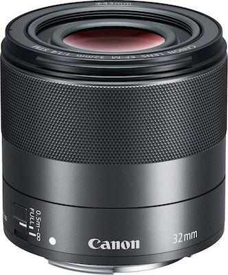 Canon Full Frame Camera Lens 32mm f/1.4 STM Steady for Canon EF-M Mount Black