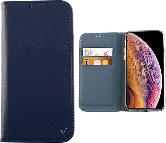 Volte-Tel Pocket Magnet Книга Изкуствена кожа Син (iPhone X / XS)