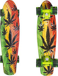 Nils Skateboard Pennyboard Art Reggae Complet Placa Penny Multicolor