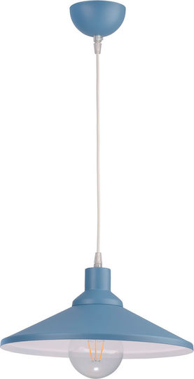 ArkoLight Висящо Осветително Тяло Тюркоазен с Цокъл E27 33x34см.