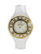 Gianfranco Ferre Watch with White Leather Strap GF9105M02