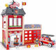 Hape Fire Station Track Fire Truck for 3++ Years E3023