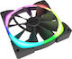 NZXT Aer 2 RGB 140mm 4-Pin PWM Case Fan Matte Black