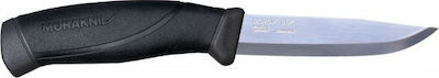 Morakniv Companion Knife Black with Blade made of Stainless Steel in Sheath