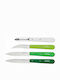 Opinel Essential Primavera Σετ Μαχαίρια από Ανοξείδωτο Ατσάλι 4τμχ