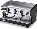 Wega Atlas W01 EVD Commercial Espresso Machine 3-Group Metallic Black W98xD57xH52cm