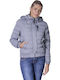 Biston Kurz Damen Puffer Jacke für Winter Gray