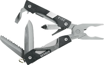 Gerber Vise Pocket Tool Black Multi-tool Black with Blade made of Stainless Steel