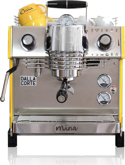Dalla Corte Mina Yellow Επαγγελματική Μηχανή Espresso με 1 Group 2kW Π38.5xΒ41xΥ38.5cm