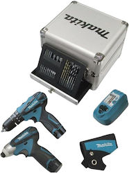 Makita DK1493X1 Σετ Κρουστικό Δραπανοκατσάβιδο & Παλμικό Κατσαβίδι