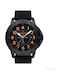 Thorton Borg Herrenuhr 48mm Batterie mit Schwarz Lederarmband