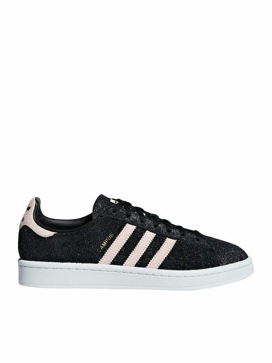 Adidas Campus Γυναικεία Sneakers Core Black / Icey Pink / Crystal White