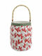 Inart Christmas Ceramic Red Lantern 21x16.5cm