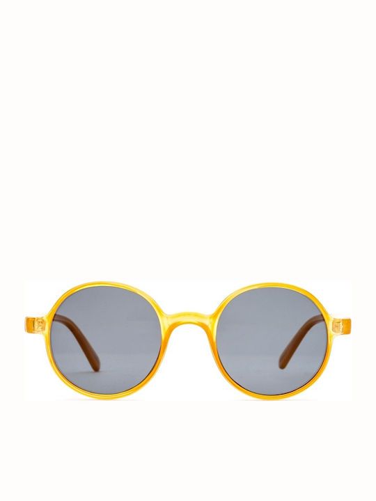 Meller Kribi Sunglasses with Yellow Plastic Frame and Black Lens KR-AMBCAR