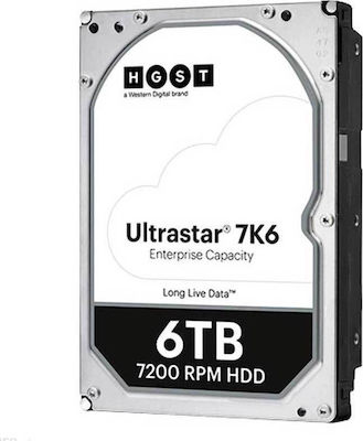 Western Digital Ultrastar DC HC310 6TB HDD Σκληρός Δίσκος 3.5" SATA III 7200rpm με 256MB Cache για NAS / Server