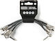 MXR Cable 6.3mm male - 6.3mm male 0,15m (3PDCP06)