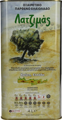 Λατζιμάς Exzellentes natives Olivenöl mit Aroma Unverfälscht 4Es 1Stück