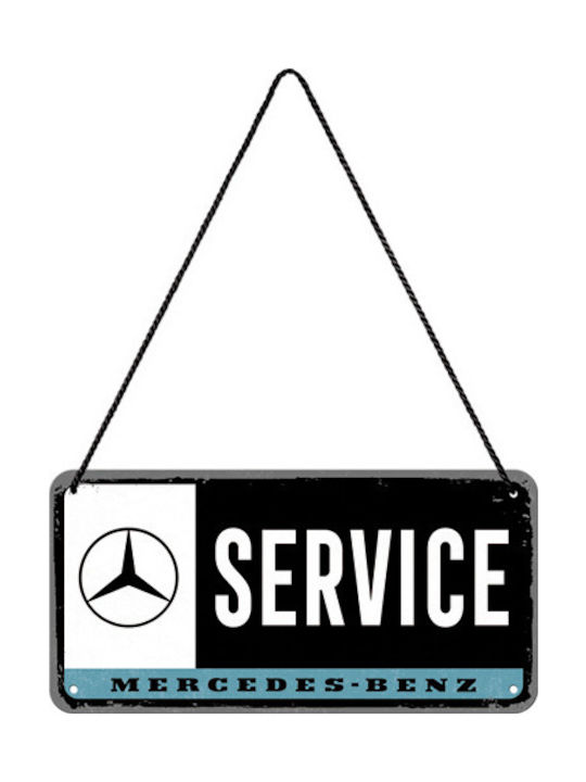 Nostalgic Art Hanging Decorative made of Metallic Mercedes-Benz