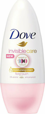 Dove Invisible Care Tested on 100 Colours Floral Touch Αποσμητικό 48h σε Roll-On 50ml